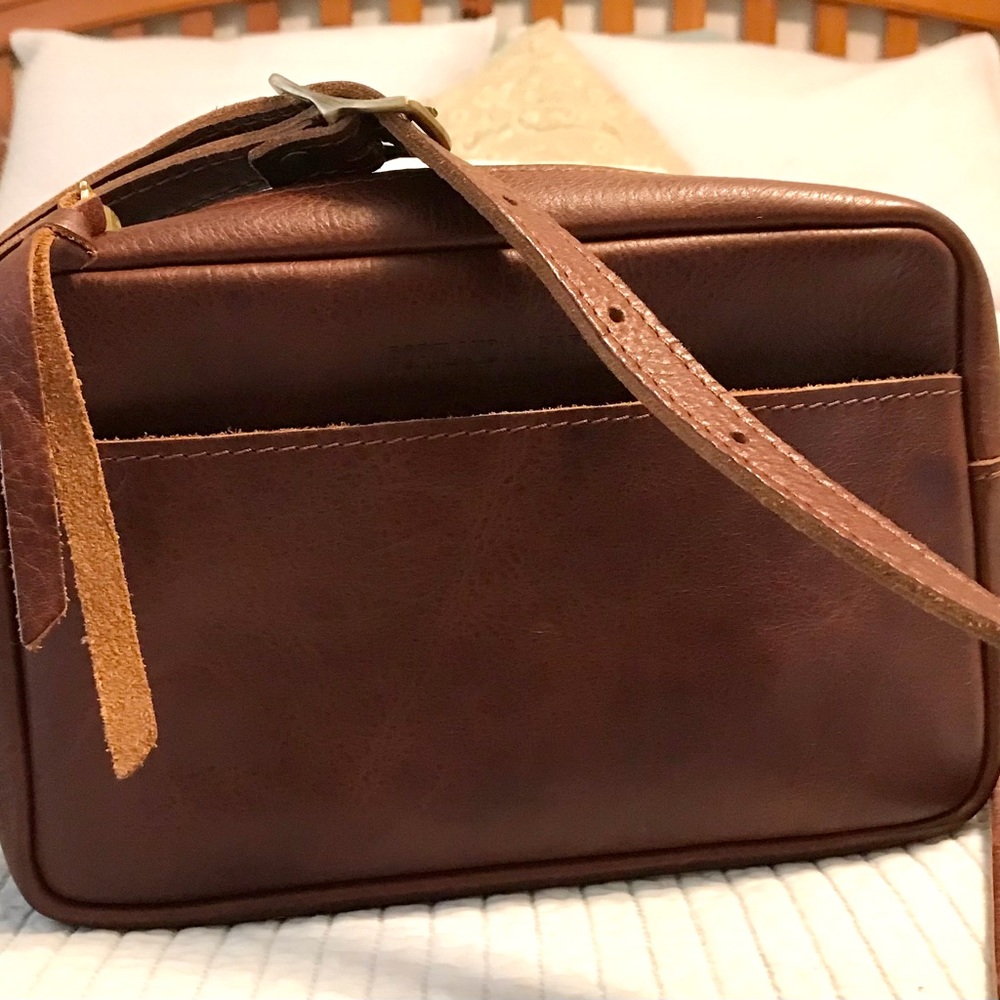 Portland Leather Goods Toaster Bag, nutmeg, nearly new, EUC
